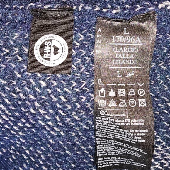 NWT ALLSAINTS Star Jumper Navy / White Size L - Picture 7 of 10